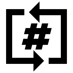 Slack Channel Icon from Sharp Line - Streamline Material Set