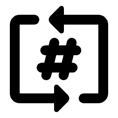 Slack Channel Icon from Rounded Line - Streamline Material Set