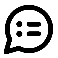 Speaker Notes Alt Icon from Rounded Line - Streamline Material Set