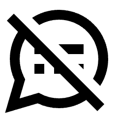 Speaker Notes Off Alt Icon from Sharp Line - Streamline Material Set