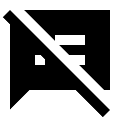 Speaker Notes Off Fill Icon from Sharp Fill - Streamline Material Set