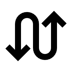 Swap Calls Icon from Sharp Line - Material Pro Set