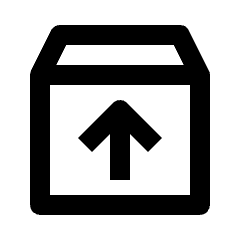 Unarchive Icon from Outlined Line - Streamline Material Set