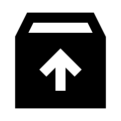 Unarchive Fill Icon from Sharp Fill - Streamline Material Set