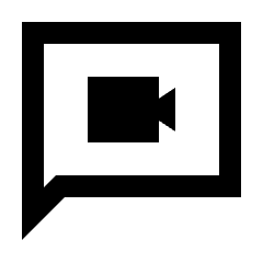 Video Chat Icon from Sharp Line - Streamline Material Set