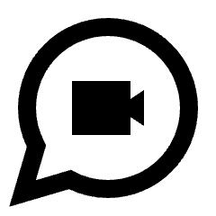 Video Chat Alt Icon from Sharp Line - Streamline Material Set