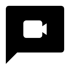 Video Chat Fill Icon from Outlined Fill - Streamline Material Set