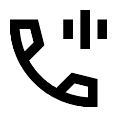 Voice Call Icon from Sharp Line - Streamline Material Set