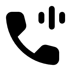 Voice Call Fill Icon from Rounded Fill - Streamline Material Set