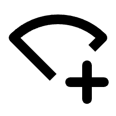 Wifi Add Icon from Rounded Line - Streamline Material Set