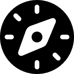 Compass 1 Icon from Ultimate Bold Set