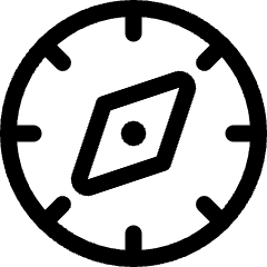 Compass 1 Icon from Ultimate Regular Set