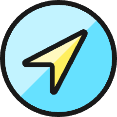 Compass Direction Icon from Ultimate Colors Set