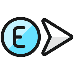 Compass East Icon from Ultimate Colors Set