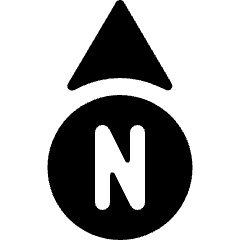 Compass North Icon from Ultimate Bold Set