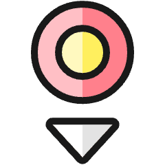 Compass South 1 Icon from Ultimate Colors Set