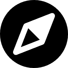 Compass Two Direction Icon from Nova Solid Set