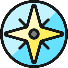 Compass Icon from Ultimate Colors Set