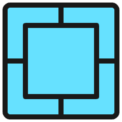 Composition Focus Square Icon from Ultimate Colors Set