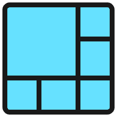 Composition Layout 1 Icon from Ultimate Colors Set