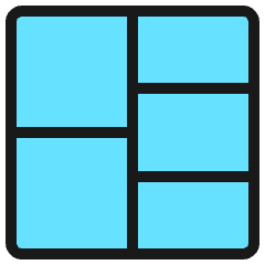 Composition Layout 3 Icon from Ultimate Colors Set