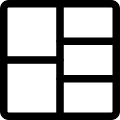 Composition Layout 3 Icon from Ultimate Regular Set