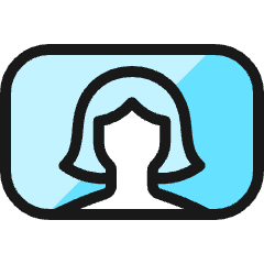 Composition Window Woman Icon from Ultimate Colors Set