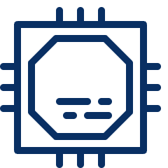 Computer Chips Cpu Icon from Cyber Line Set