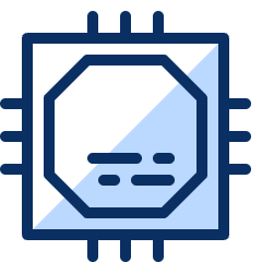 Computer Chips Cpu Icon from Cyber Duotone Set