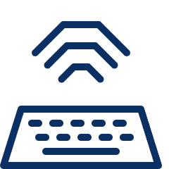 Keyboard Wifi Wireless Icon from Cyber Line Set