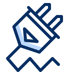 Plug 3 Icon from Cyber Duotone Set