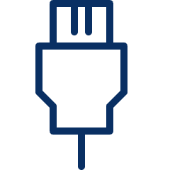 Usb 1 Icon from Cyber Line Set
