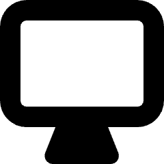 Computer Desktop Icon from Micro Solid Set