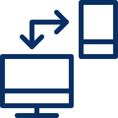 Computer Device Connection Icon from Cyber Line Set