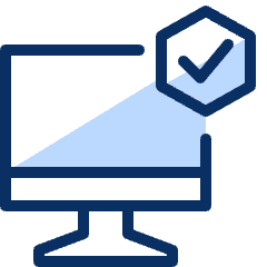 Computer Imac Check Icon from Cyber Duotone Set