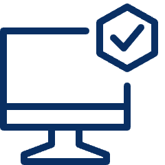 Computer Imac Check Icon from Cyber Line Set