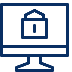 Computer Imac Lock 1 Icon from Cyber Line Set