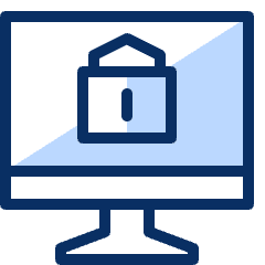 Computer Imac Lock 1 Icon from Cyber Duotone Set