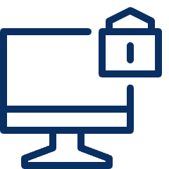 Computer Imac Lock 2 Icon from Cyber Line Set