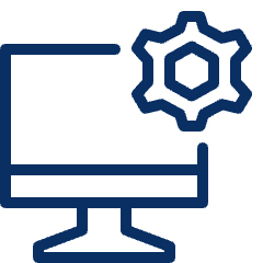Computer Imac Setting Icon from Cyber Line Set