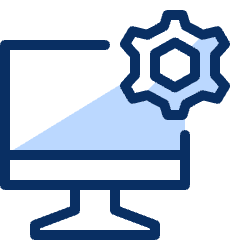 Computer Imac Setting Icon from Cyber Duotone Set