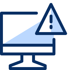 Computer Imac Warning Icon from Cyber Duotone Set