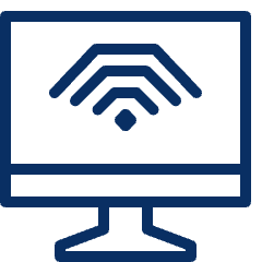Computer Imac Wifi 1 Icon from Cyber Line Set