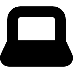 Computer Laptop Icon from Micro Solid Set