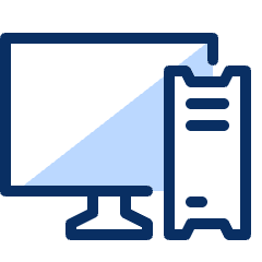 Computer PC 2 Icon from Cyber Duotone Set