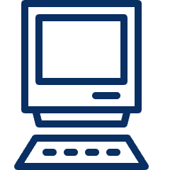 Computer PC 4 Icon from Cyber Line Set