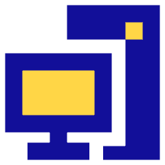 Computer Pc Desktop Icon from Sharp Pop Set