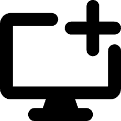 Desktop Add Icon from Core Solid Set