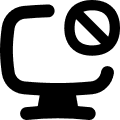 Desktop Block Icon from Flex Solid Set