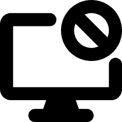Desktop Block Icon from Core Solid Set